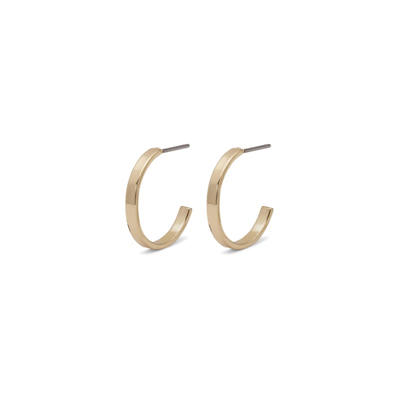 BELLA semi-hoop earrings gold-plated