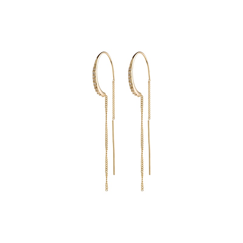 FIRE crystal earrings gold-plated