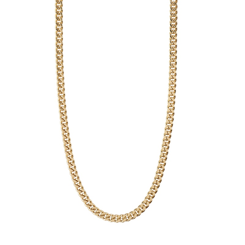 FUCHSIA curb chain necklace gold-plated
