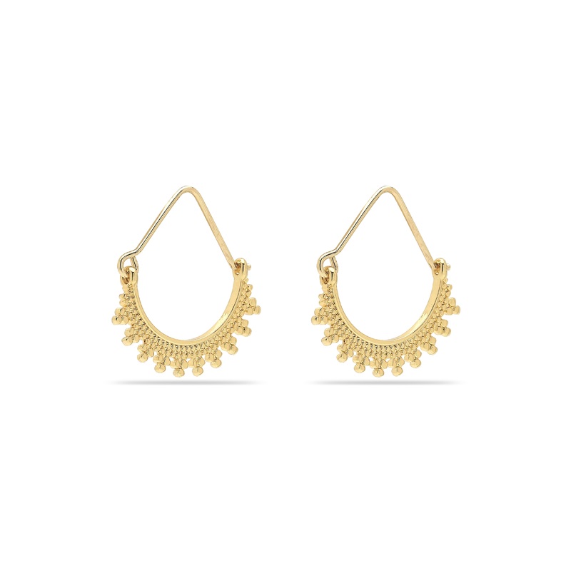 KIKU half hoop earrings gold-plated