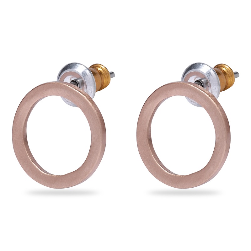 LIV earrings rosegold-plated