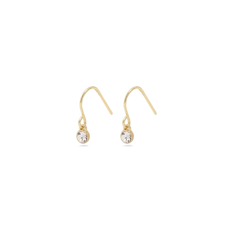 LUCIA crystal earrings gold-plated