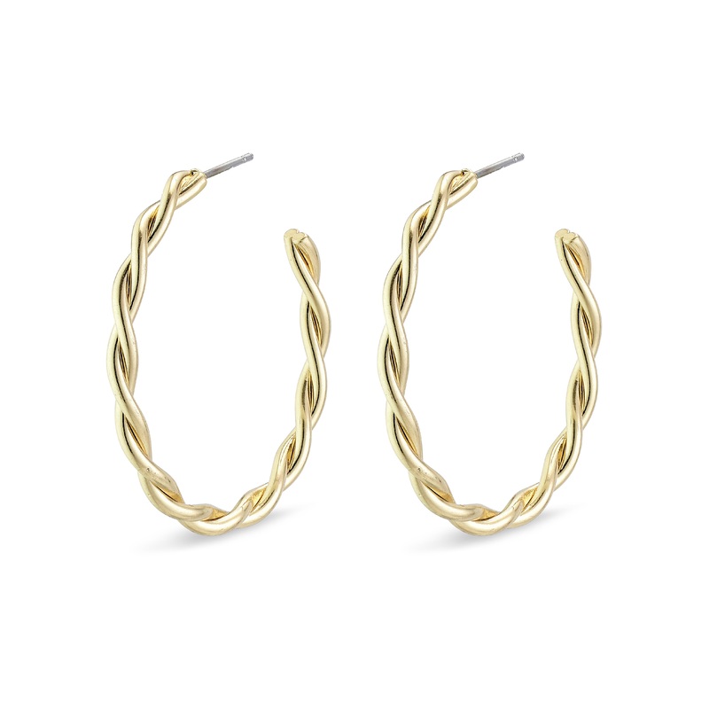 NAJA  large hoop earrings gold-plated