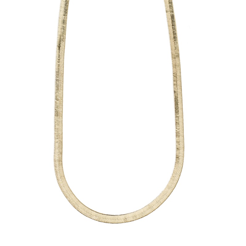 NOREEN flat snakechain necklace gold-plated