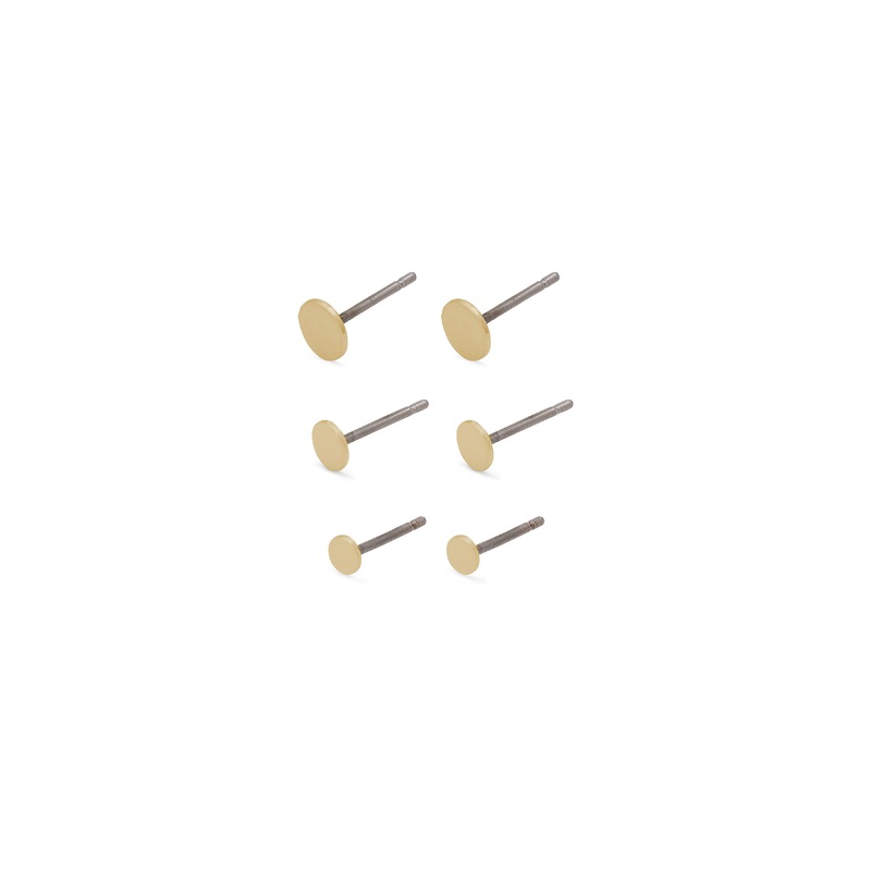 NORMA 3-in-1 set earrings gold-plated