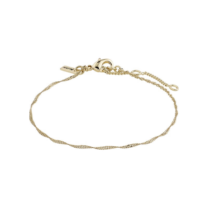PERI twirl bracelet gold-plated