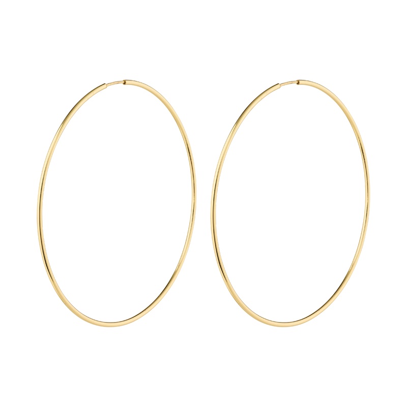 SANNE X-large hoop earrings gold-plated