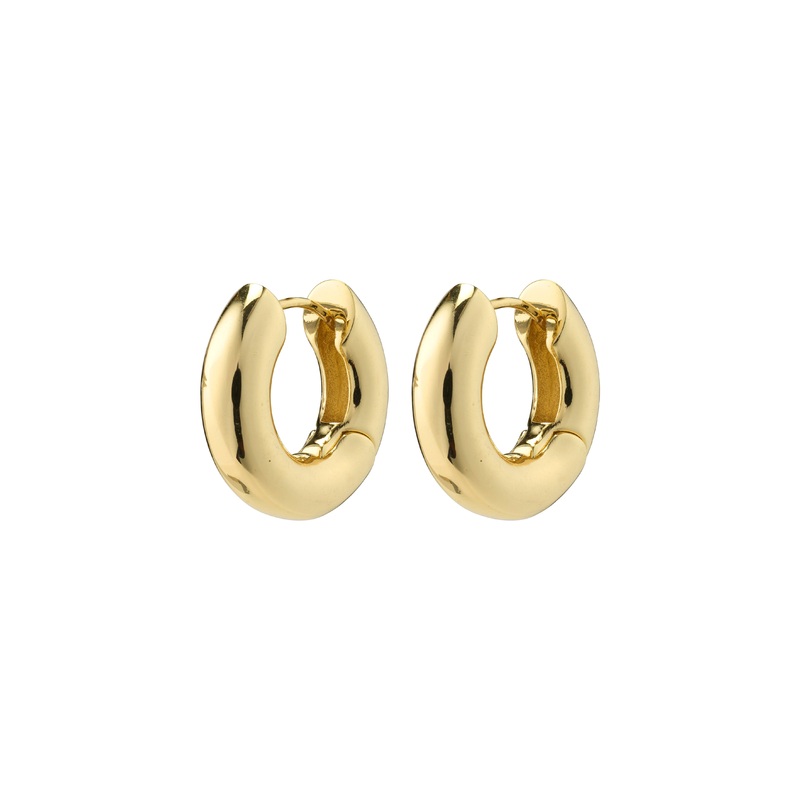 AICA chunky hoop earrings gold-plated