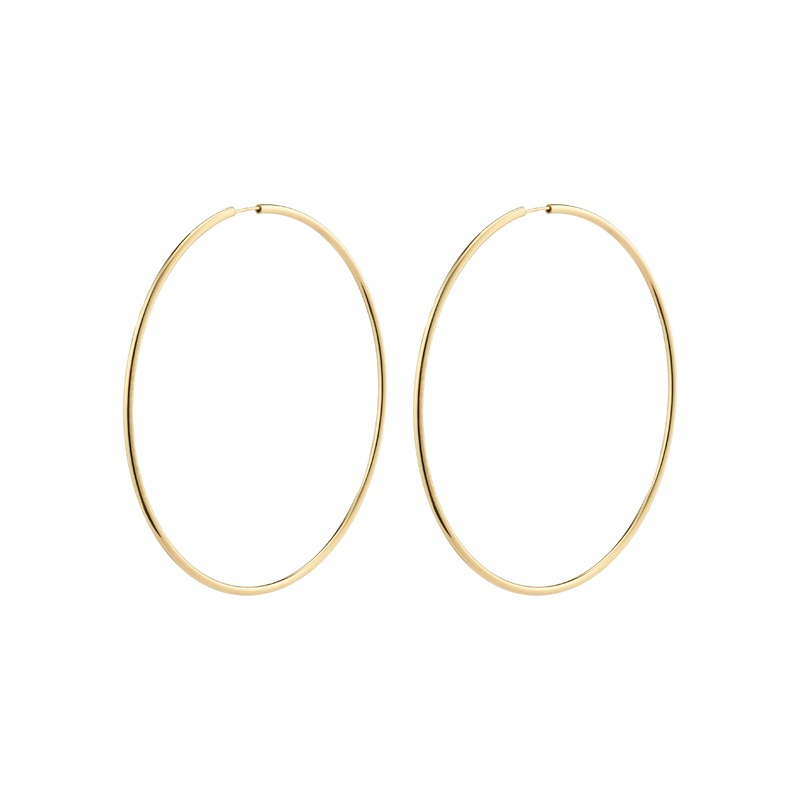 APRIL maxi hoop earrings gold-plated