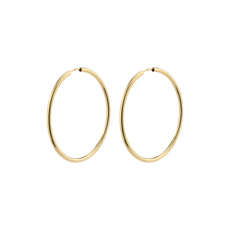 APRIL medium-size hoop earrings gold-plated