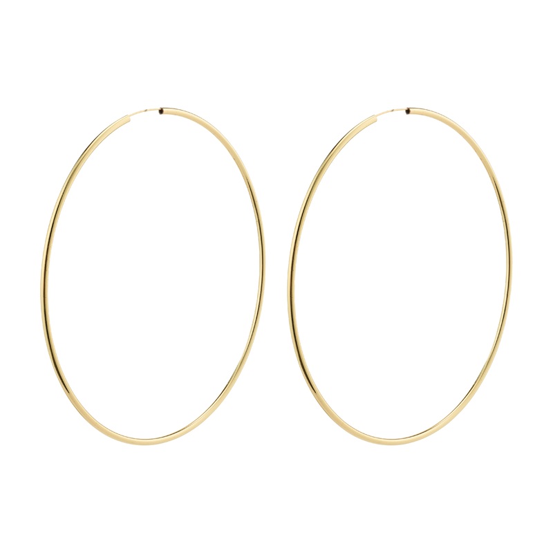 APRIL mega hoop earrings gold-plated