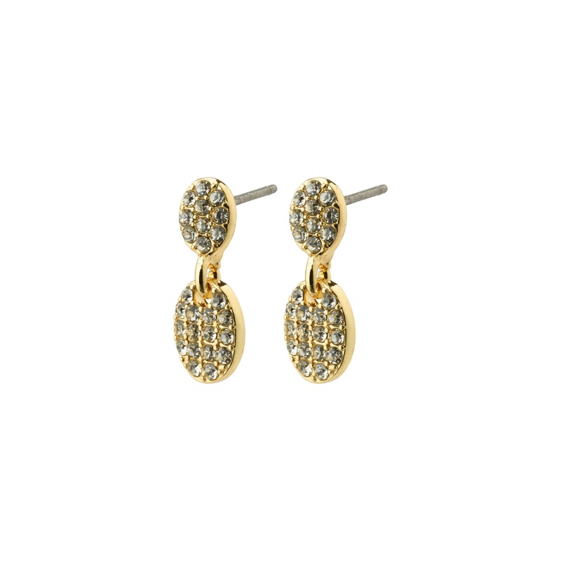 BEAT crystal earrings gold-plated