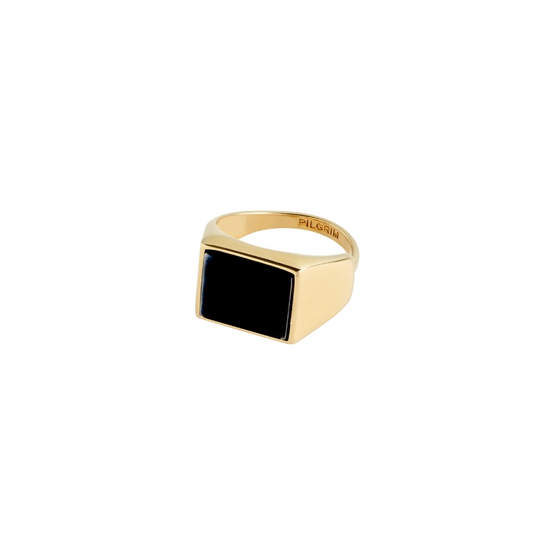 CASE signet ring gold-plated