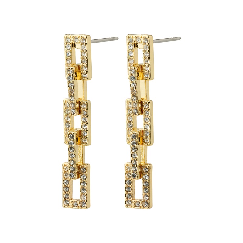 COBY crystal earrings gold-plated