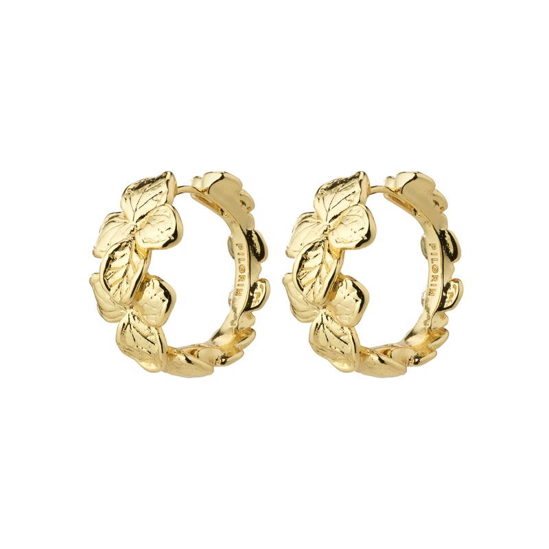 ECHO hoop earrings gold-plated