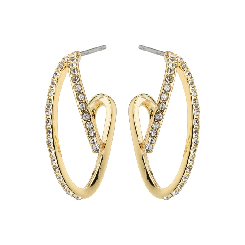 ETTY crystal earrings gold-plated