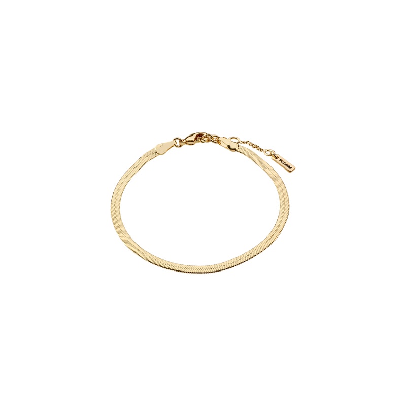 JOANNA flat snake chain bracelet gold-plated