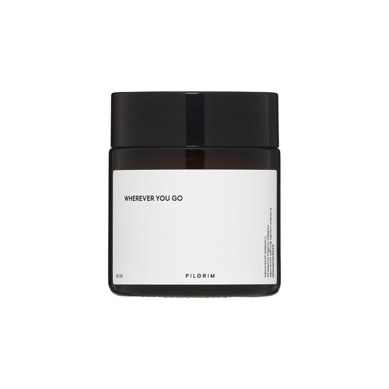 Scented candle, brown