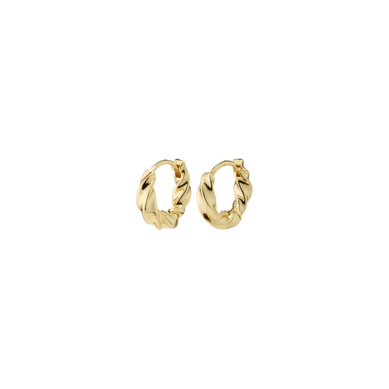 TAFFY small swirl hoop earrings gold-plated