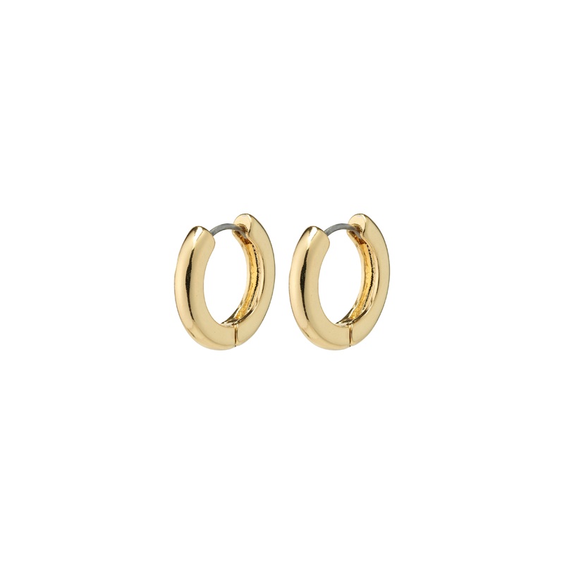 TYRA chunky hoop earrings gold-plated