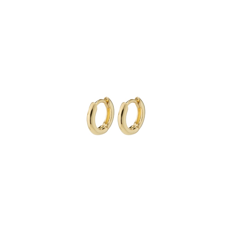 TYRA chunky mini hoop earrings gold-plated