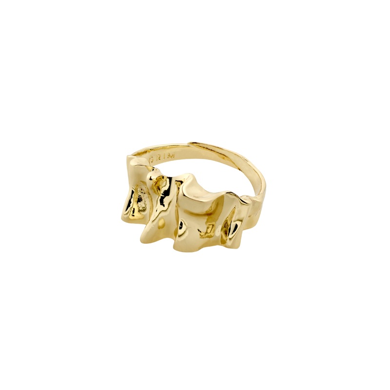 WILLPOWER sculptural ring gold-plated