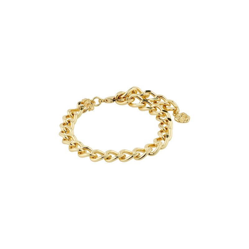 CHARM curb chain bracelet gold-plated