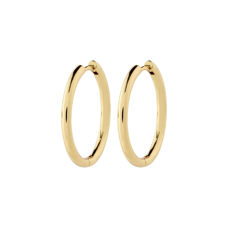 CHARM large hoop earrings gold-plated