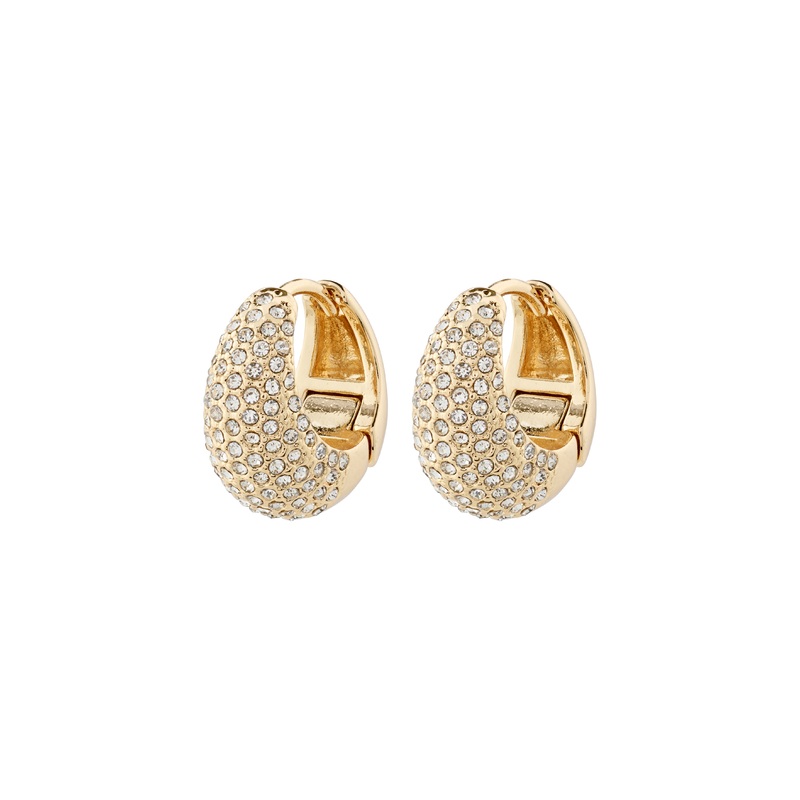 FOCUS crystal earrings gold-plated