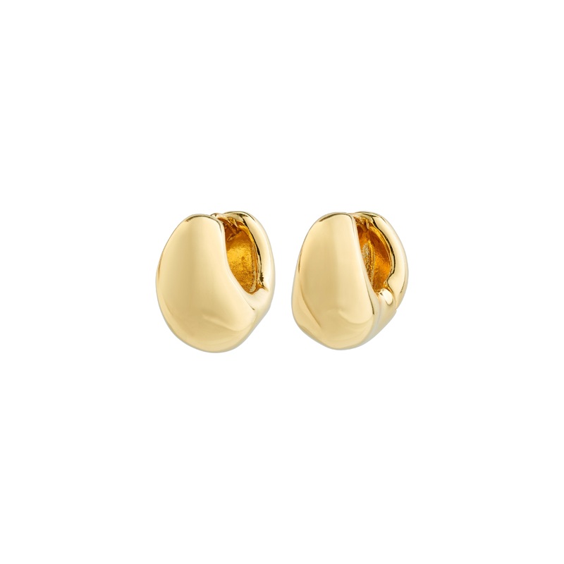LIGHT chunky earrings gold-plated