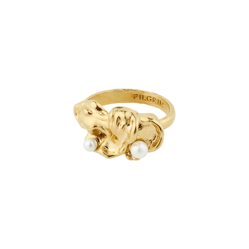 MOON ring gold-plated