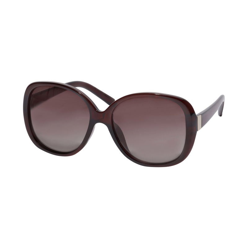 PARKER oversized retro sunglasses brown