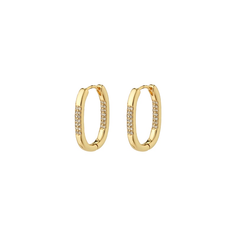 STAR hoops, gold-plated