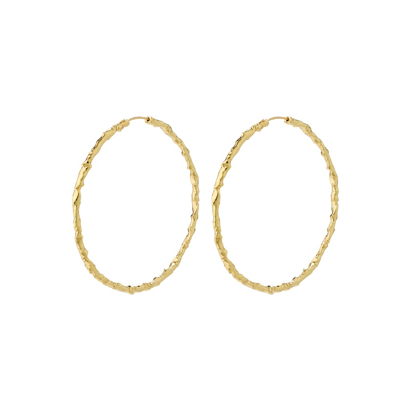 SUN mega hoops gold-plated