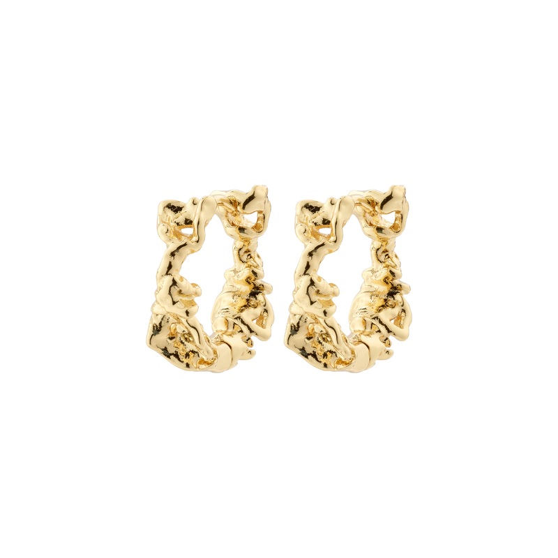 TRUST hoop earrings gold-plated
