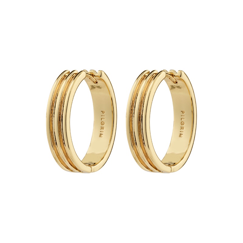 BENNETT hoop earrings gold-plated