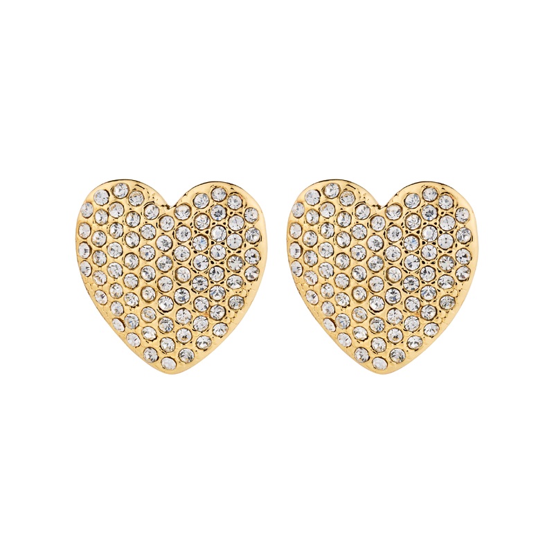 DUNE heart earrings gold-plated