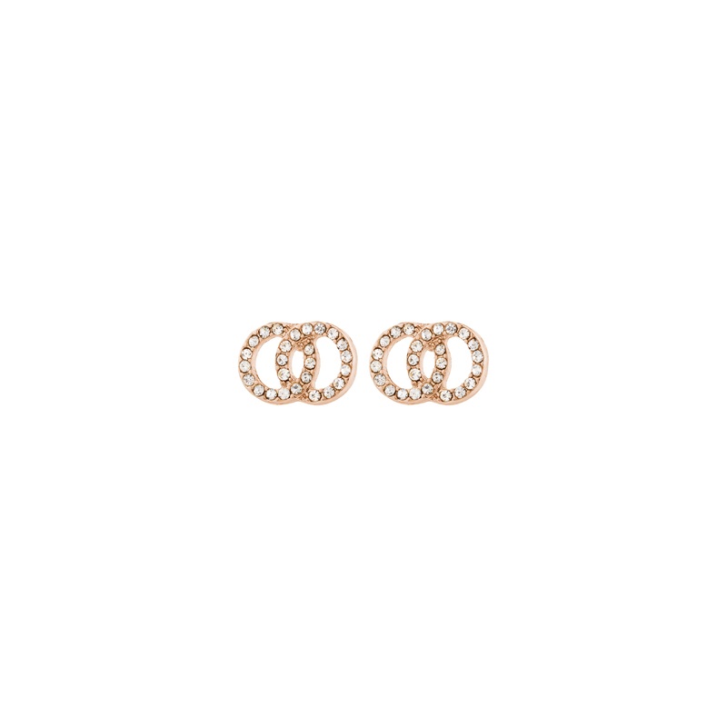 JOLINA recycled earrings rose gold-plated