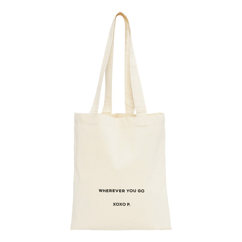 Medium Fashion canvas tote-bag, off-white