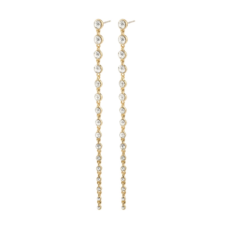 REAGAN crystal earrings gold-plated
