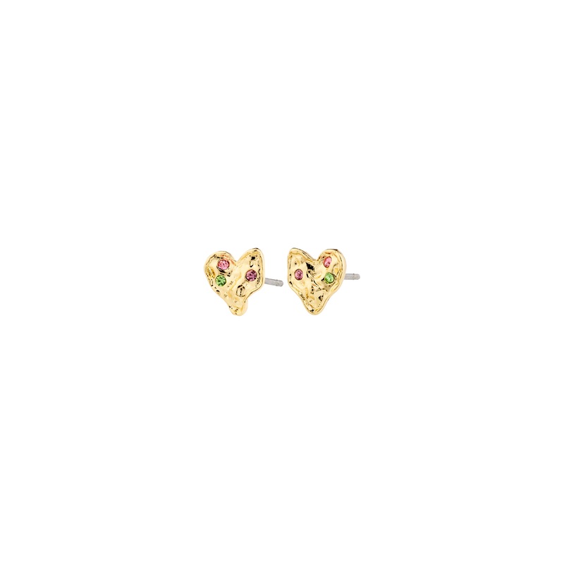 RYAN heart earrings gold-plated