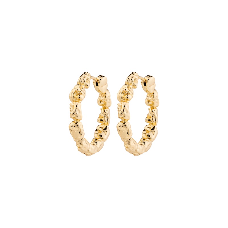 TIDE hoop earrings gold-plated