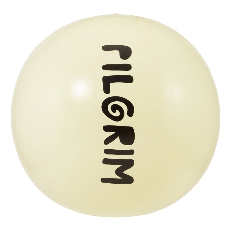 Beach Ball, 50 cm, offwhite with  Logo