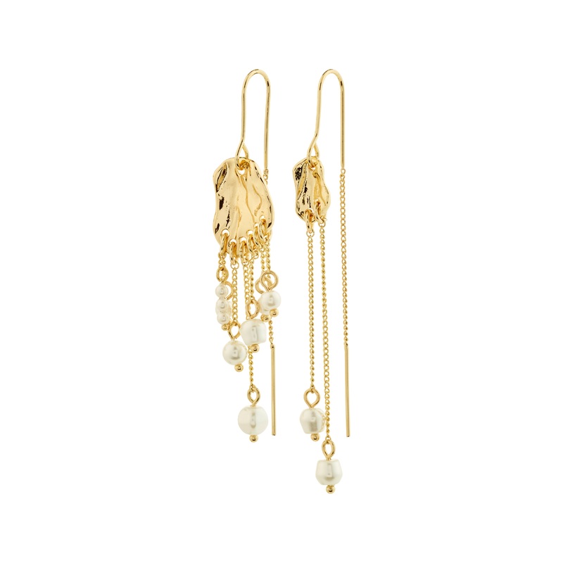 BREEZE chain earrings gold-plated