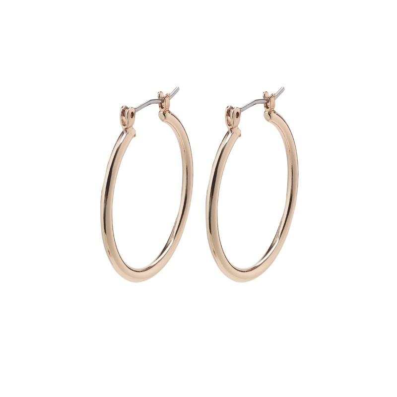 LAYLA medium hoop earrings rosegold-plated