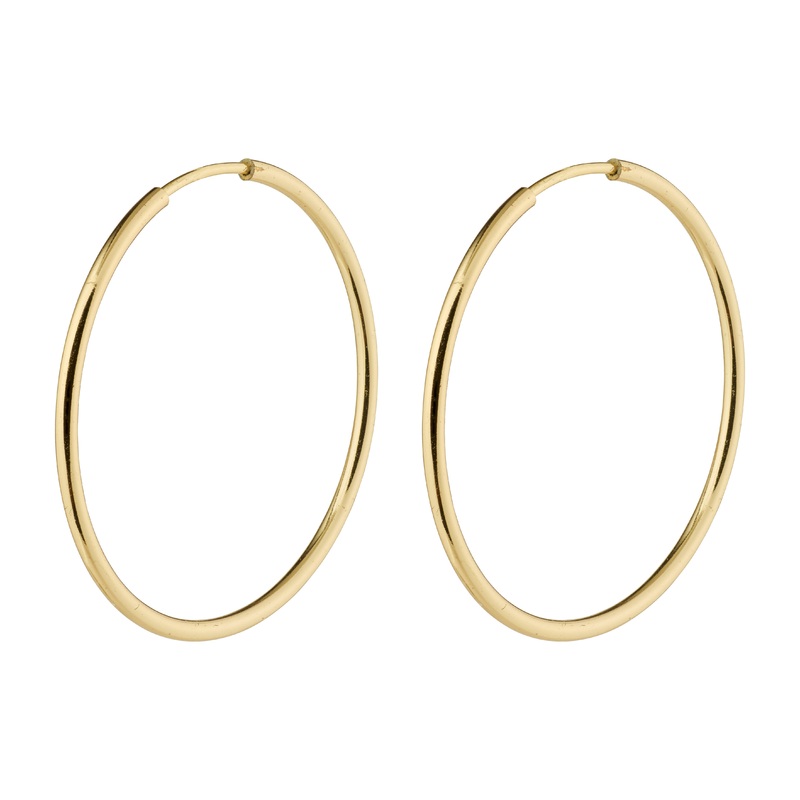 SANNE medium hoop earrings gold-plated