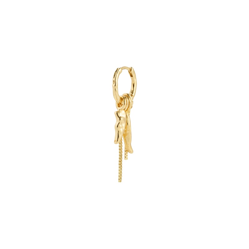 STERLING single earring gold-plated