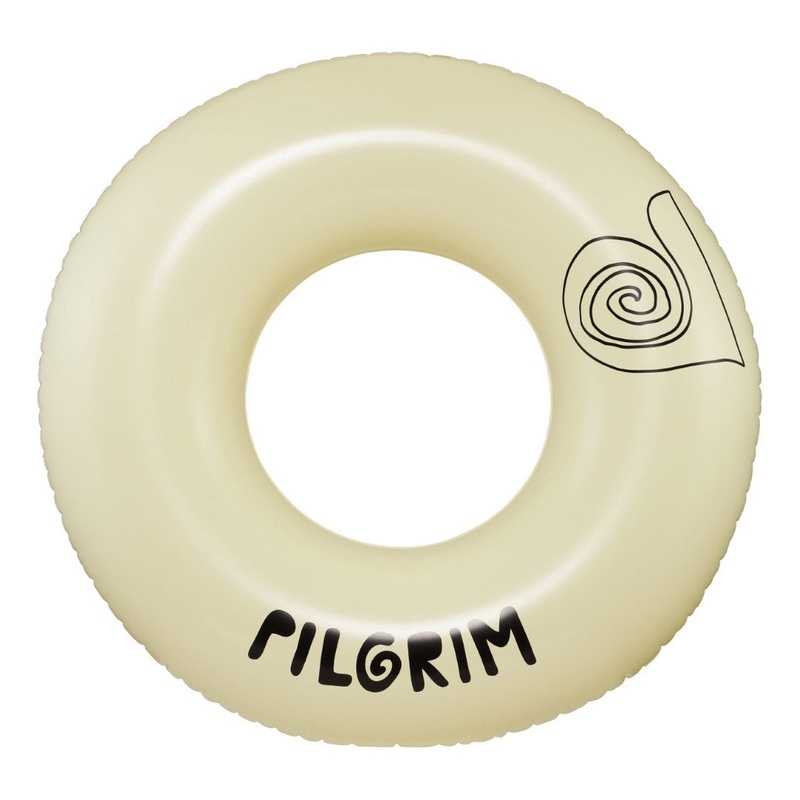 Swim ring, 120 cm, offwhite with  logo