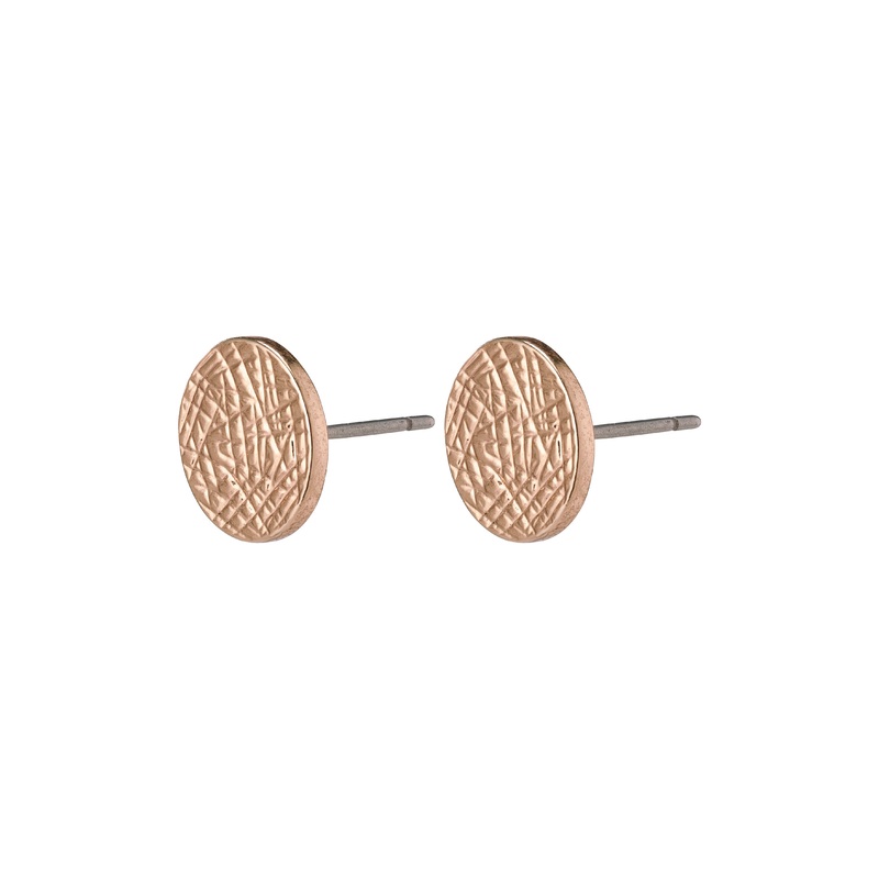 WYNONNA rustic earrings rosegold-plated