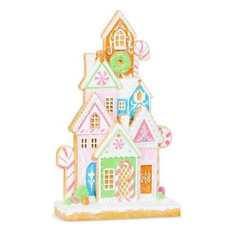 16″ Bright Gingerbread House
